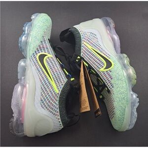 Nike Air VaporMax 2021 FK GS Volt Photo Blue Woman’s Shoes‎ Sz 7 / 5.5 Youth NWT